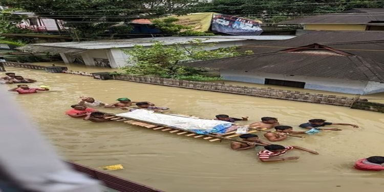 Assam flood situation grim, Silchar submerged for sixth day