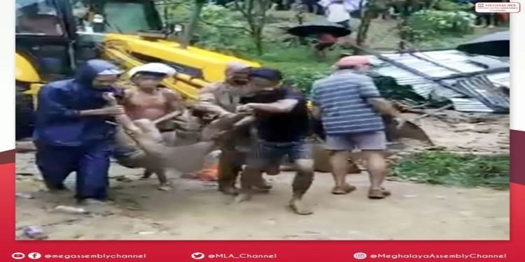Flood Fury : Family of three buried alive in landslide at Bolsalgre in South Garo Hills