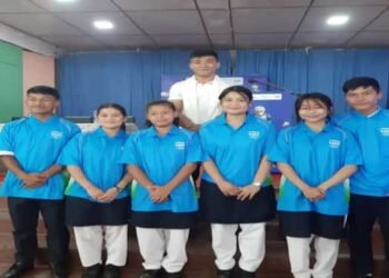 Cyclist Rojit Singh Yanglem enthralls school students in Shillong