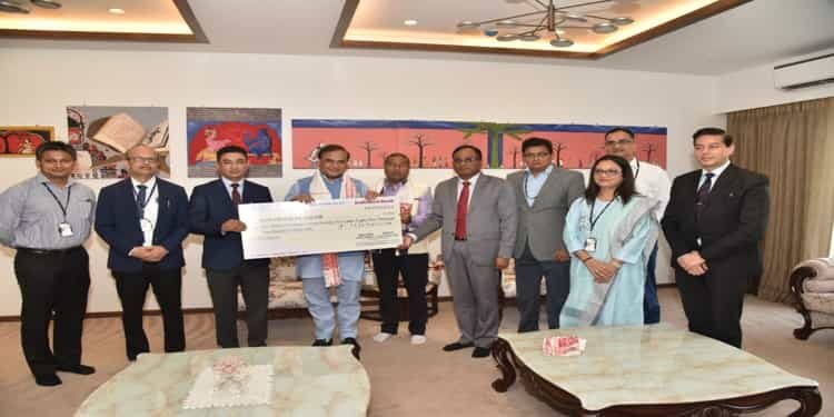 NRL Presents Interim Dividend Cheque of Rs. 114.76 Crore to Assam for FY 2022-23
