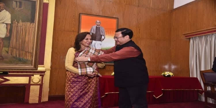 First lady of the State interacts with govt officials, entrepreneurs and self-help groups