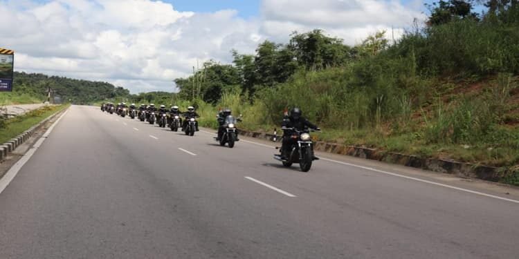 Army Service Corps Motorcycle Display Team “Tornadoes” reaches Shillong