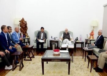 Mukroh Firing : CM Conrad Sangma , cabinet colleagues meet HM Amit Shah