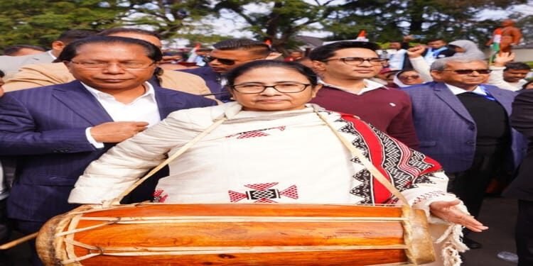 TMC  Chairperson  Mamata Banerjee Addresses Party Workers in Shillong