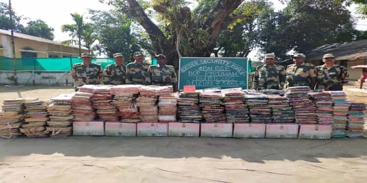 BSF seizes luxury items worth Rs 38 lakhs along Indo -Bangla border at Pyrdwah