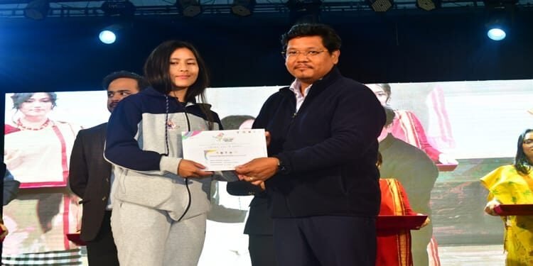 Medal Winners and Coaches of the 2nd North East Olympic Games felicitated