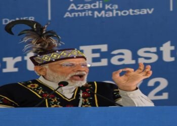 PM Modi addresses meeting of NEC in Shillong