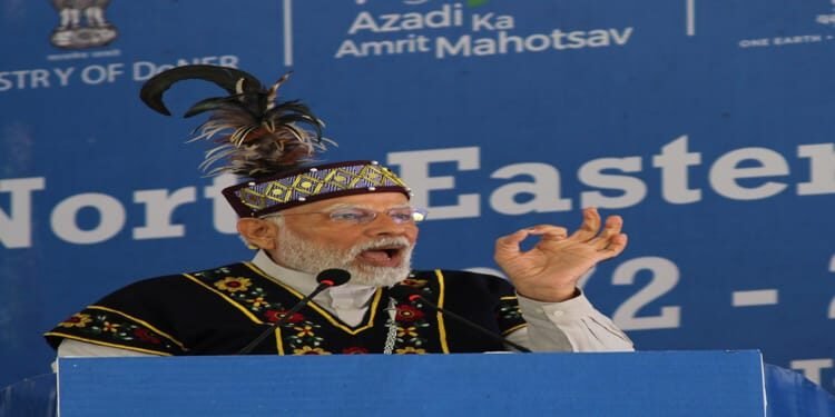 PM Modi addresses meeting of NEC in Shillong