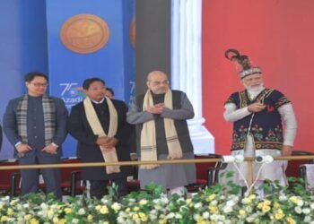 PM Modi addresses meeting of NEC in Shillong