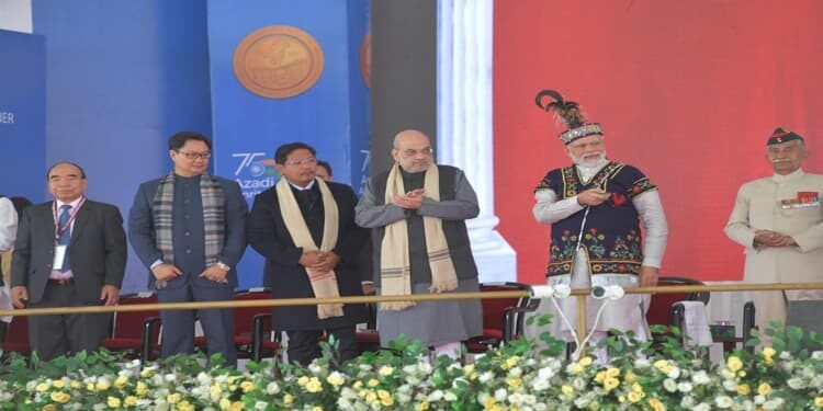 PM Modi addresses meeting of NEC in Shillong