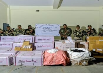 BSF seizes cosmetics worth  Rs 47 lakh along Indo – Bangla border