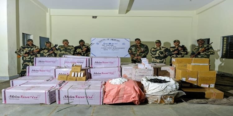 BSF seizes cosmetics worth  Rs 47 lakh along Indo – Bangla border