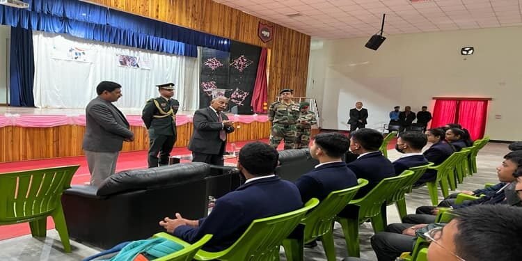 Meghalaya Governor participates in ‘ Pariksha Pe Charcha ‘ at Army School