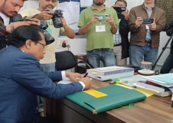 Dr. Mukul Sangma files nomination to contest from Tikrikilla