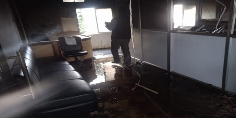 Newly elected  MLA’s office set on fire for supporting NPP-BJP alliance