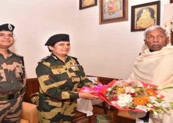 BSF ADG briefs  Meghalaya  Governor on Border Security