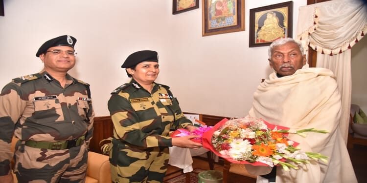 BSF ADG briefs  Meghalaya  Governor on Border Security