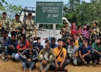 13 Bangladeshis apprehended along Indo- Bangla border in East Khasi Hills