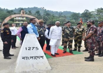 Meghalaya Governor visits Land Port Office in Dawki