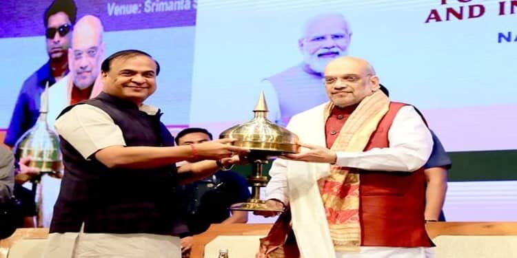 Union Home Minister  Amit Shah lays the foundation stone NFSU in Assam