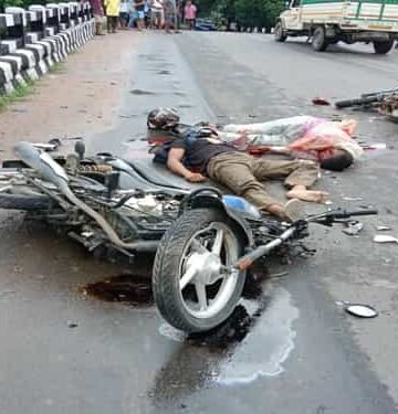 1 killed, two injured in head on collision between two bikes