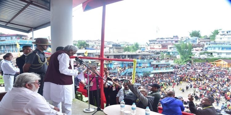 Meghalaya Governor attends Behdieñkhlam festival in Jowai