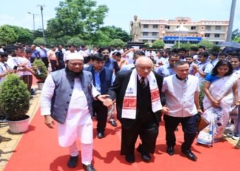 Former Meghalaya CM Dr DD Lapang Inaugurates Block in USTM Campus