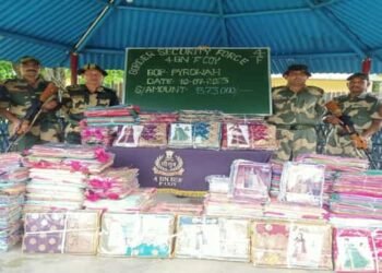 BSF seizes smuggled clothing items worth Rs 13 lakh along Indo -Bangla border