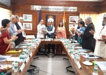 Prof GD Sharma takes charge as President of the Association of Indian Universities
