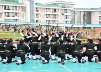 Women Commando Warriors perform Silent Drill Display at IIM Shillong