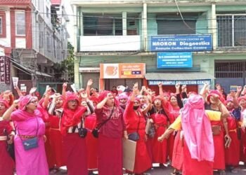 Meitei women protest over gang rape of 37-yr-old