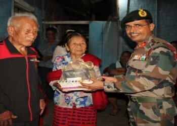 Assam Rifles reaches out to Centenarian Veteran & oldest Gallantry Award winner
