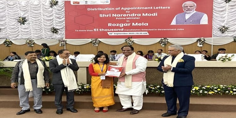 Union Minister John Barla addresses Rozgar Mela in Shillong; distributes appointment letters