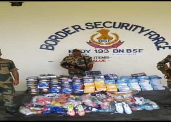 BSF foils smuggling attempt, seizes eyewear, footwear worth Rs 11 lakh