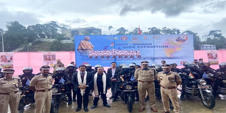 CM Conrad Sangma flags off CRPF Women Bike Expedition ‘Yashaswini’