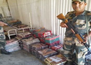 Meghalaya BSF Seized Huge Quantity of Clothing Items & Cosmetics Near Indo-Bangla Border