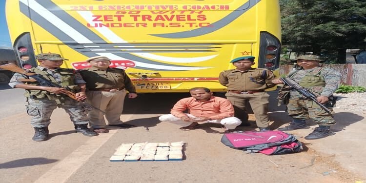 Police seize 274.23 gms of heroin from a drug peddler