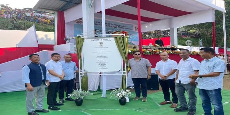Conrad Sangma lays foundation for Rongjeng stadium in East Garo Hills