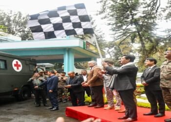 Meghalaya CM flags off 1st ever Ex Servicemen Mobile Polyclinic