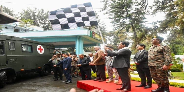 Meghalaya CM flags off 1st ever Ex Servicemen Mobile Polyclinic