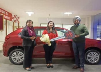 Karina Cruises Home in a Gleaming Toyota Glanza through Season Passes