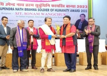 Sonam Wangchuk conferred UNB soldier of humanity award