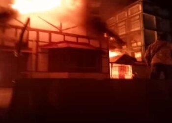Meghalaya: Massive fire engulfs Shillong  Bar Association Office