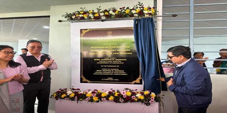 Conrad K Sangma unveils Nazing Bazaar Project in Tura