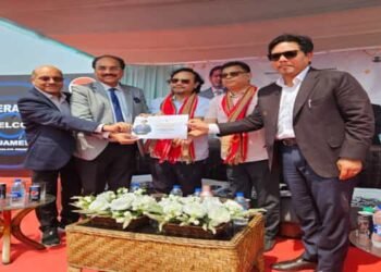 Conrad Sangma  hands over land for setting up of industrial unit at Mendipathar