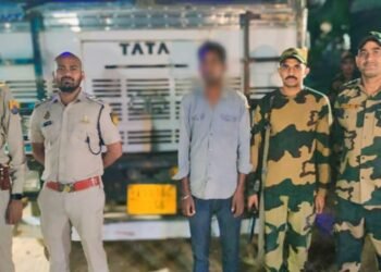 BSF nabs 2 persons with 25 thousand Kgs of sugar along Indo -Bangla border