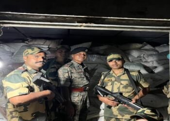 BSF & local police seize huge quantity of sugar along Indo -Bangla border