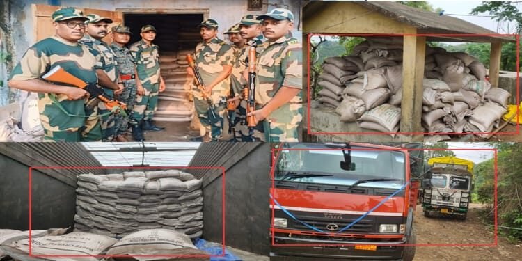 BSF thwarts sugar smuggling bid in South  Garo Hills, 4 smugglers arrested