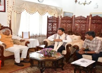 Meghalaya CM call on Governor Phagu Chauhan at Raj Bhavan