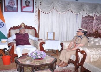 Newly appointed DGP calls on Govenor at Raj Bhavan